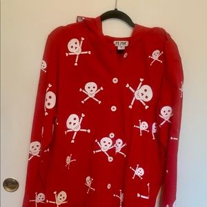 M. Mac button down hooded jacket.